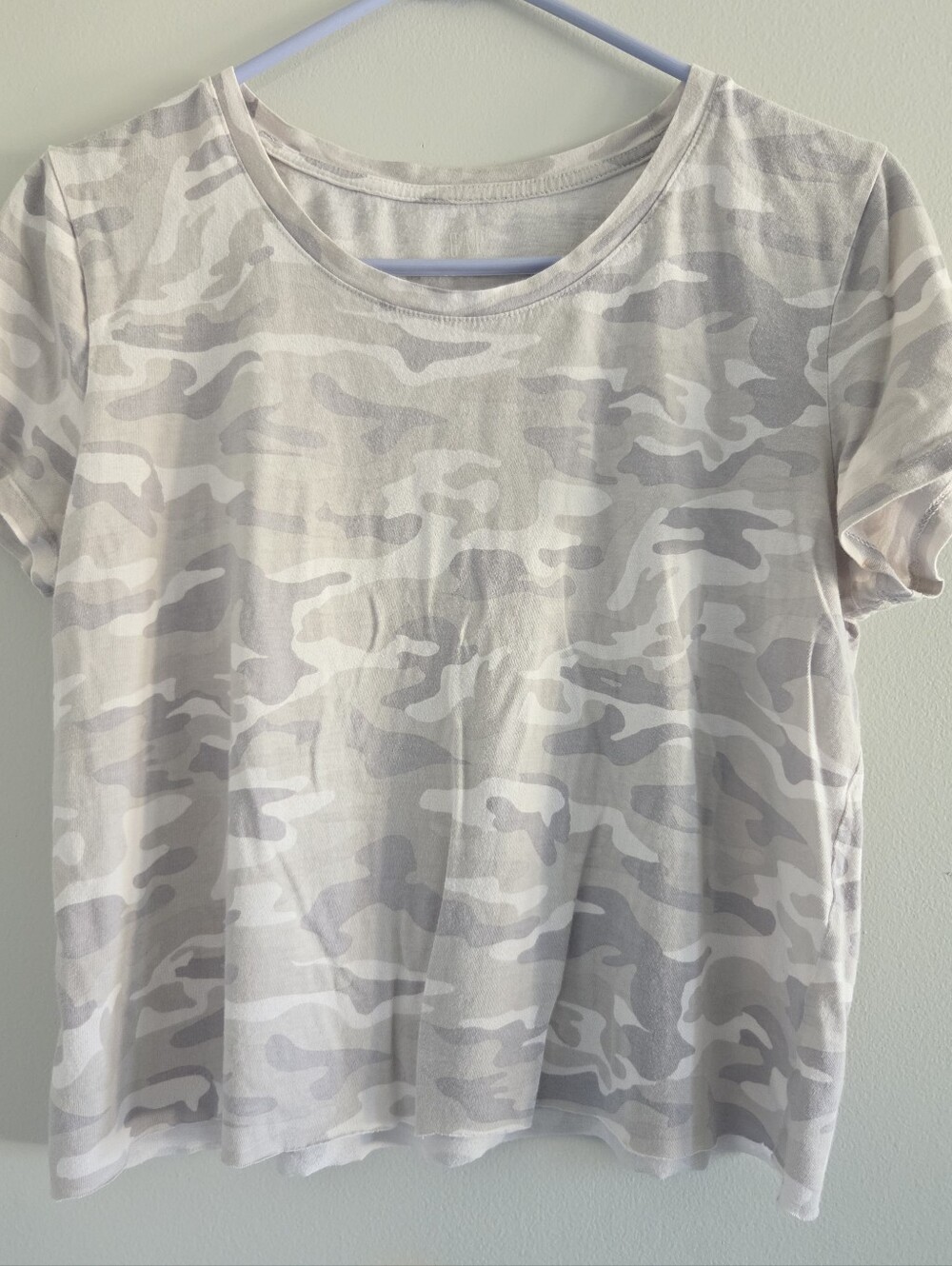 GAP Camo Short Sleeve Tee Crop Top